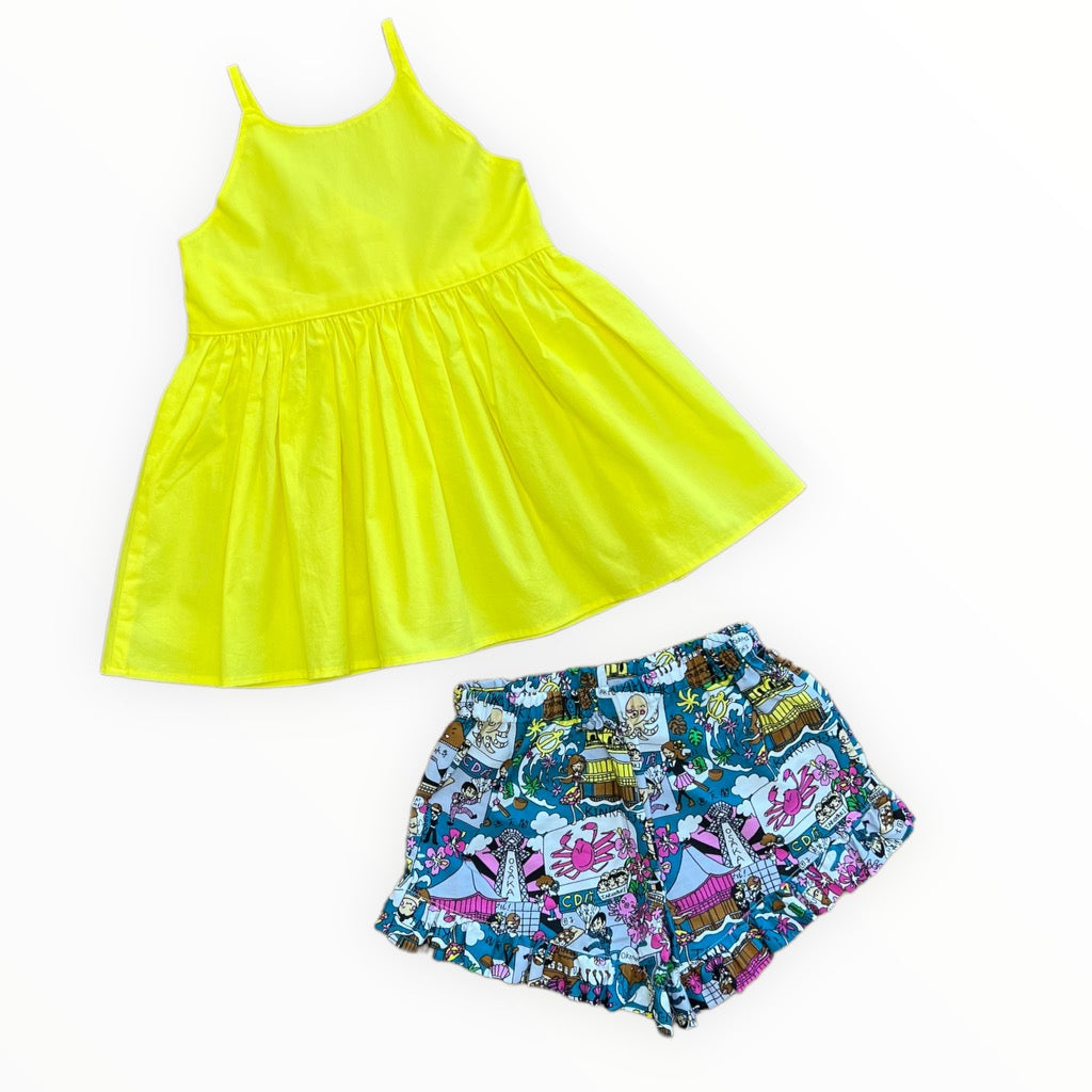 Osaka Yellow Top & Shorts Set 4T